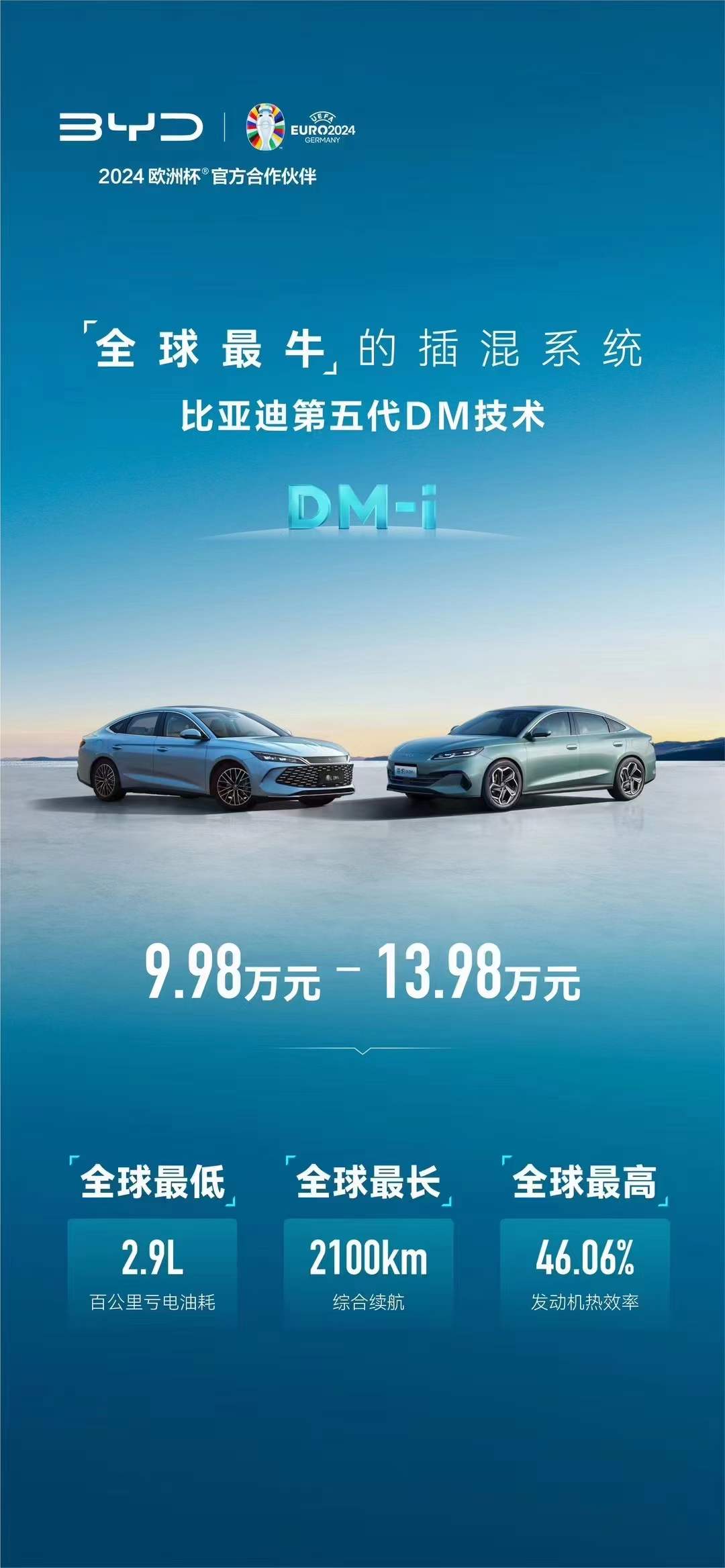 比亚迪发布“最牛”插混系统:颠覆燃油车格局,9.98万元所向披靡